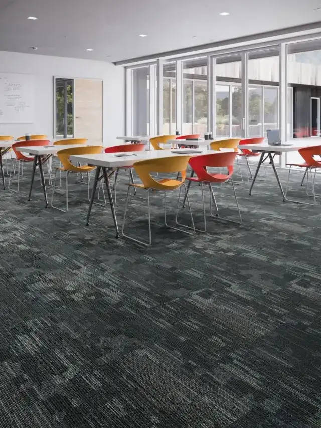 Ofiste karo halı uygulaması